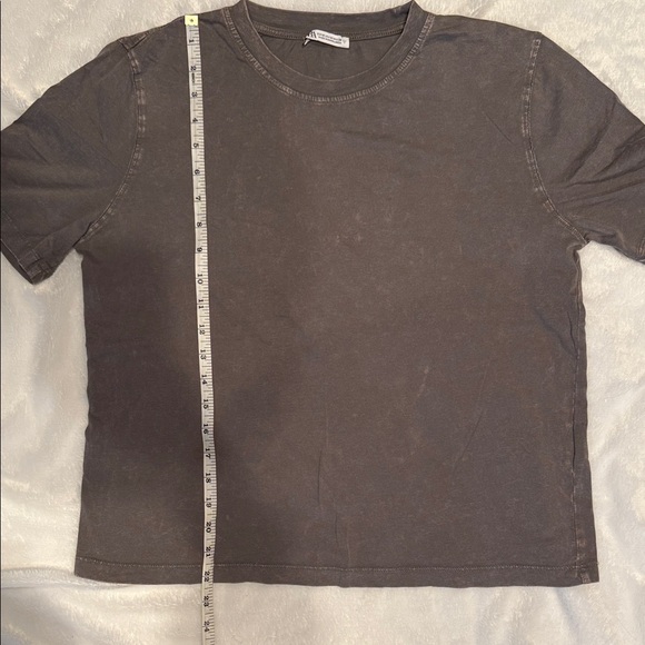 Zara Dark Gray Short Sleeve Tee - Picture 4 of 5